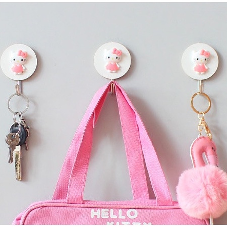 Móc treo đồ XIAODUOJIAJU dán tường hình mèo đáng yêu