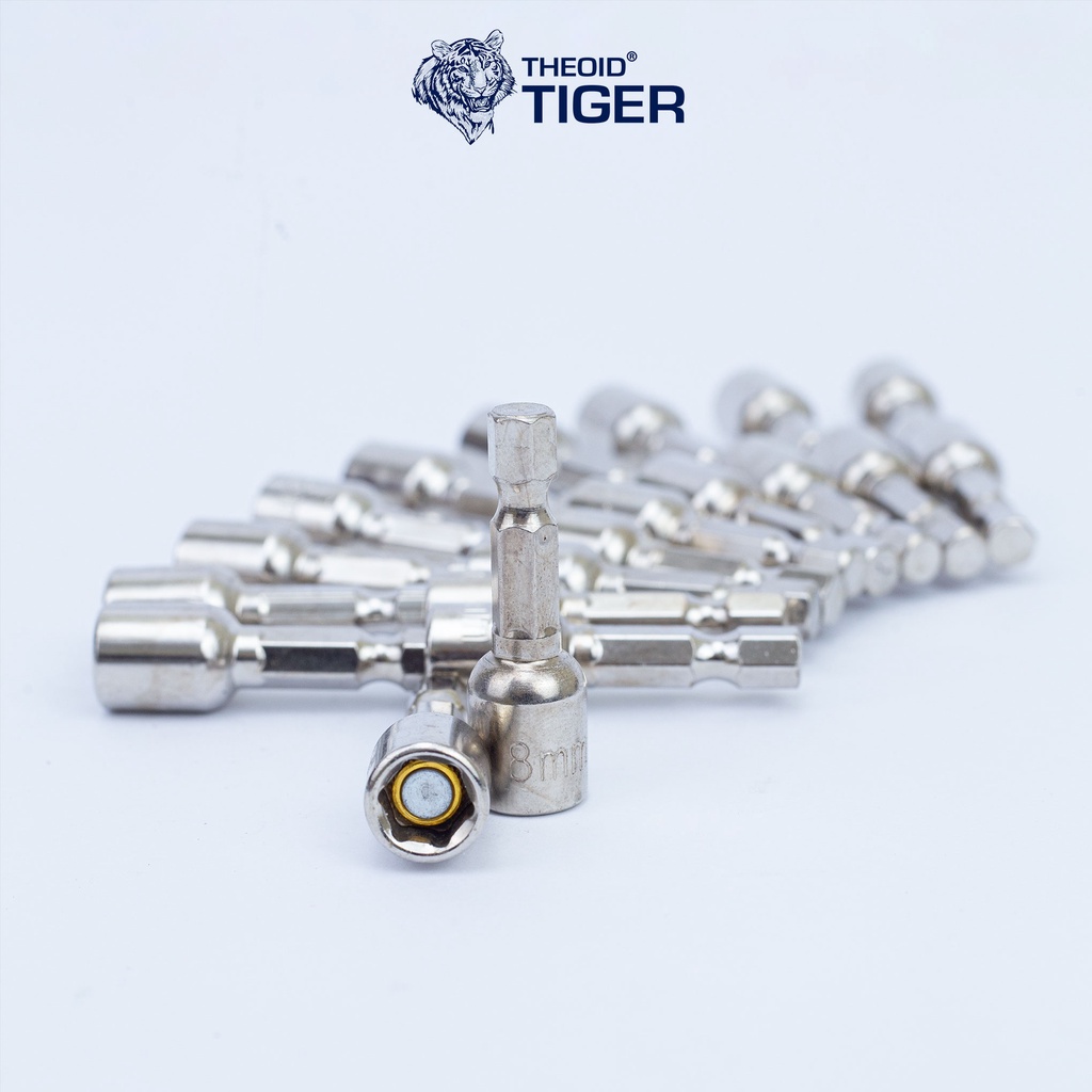 [ Vỉ 20 chiếc ] Đầu Vít Bắn Tôn 8mm Có Từ Tính Theoid Tiger - Bảo hành 1 đổi 1