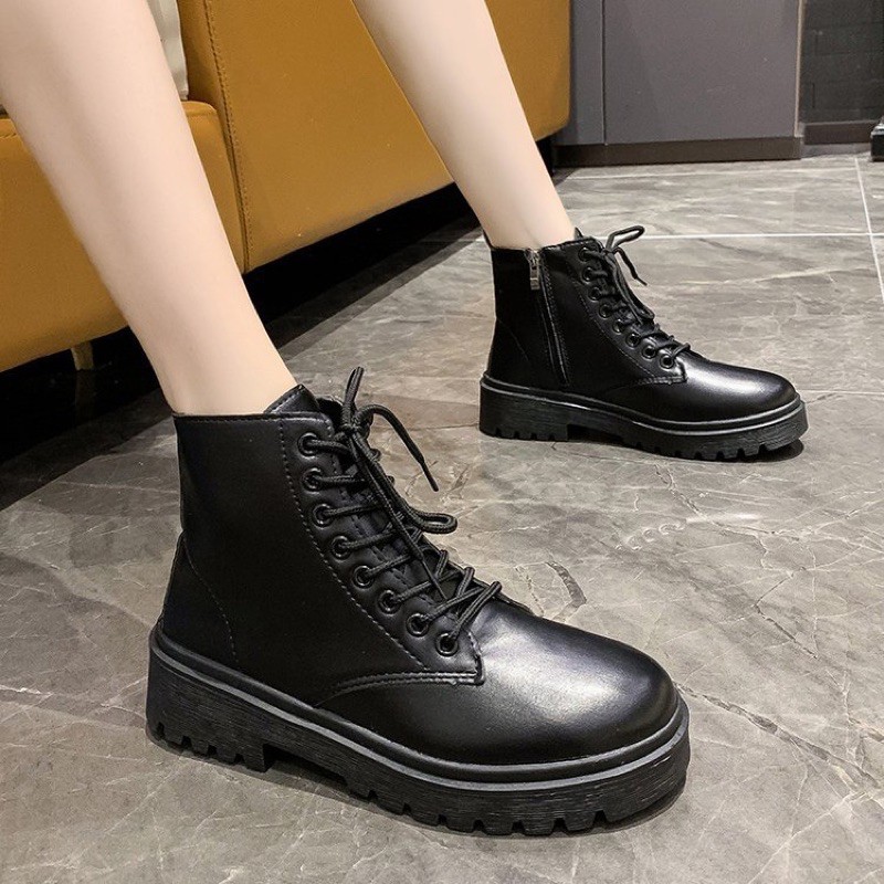 (VIDEO) Bốt nữ Ulzang cổ lửng khoá kéo siêu hót | BigBuy360 - bigbuy360.vn