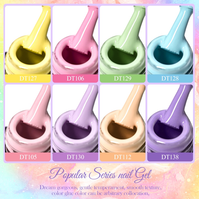 Gel sơn móng tay MTSSII MEET ACROSS UV dạng lột nhiều màu sắc tùy chọn sáng bóng xinh xắn 7ml