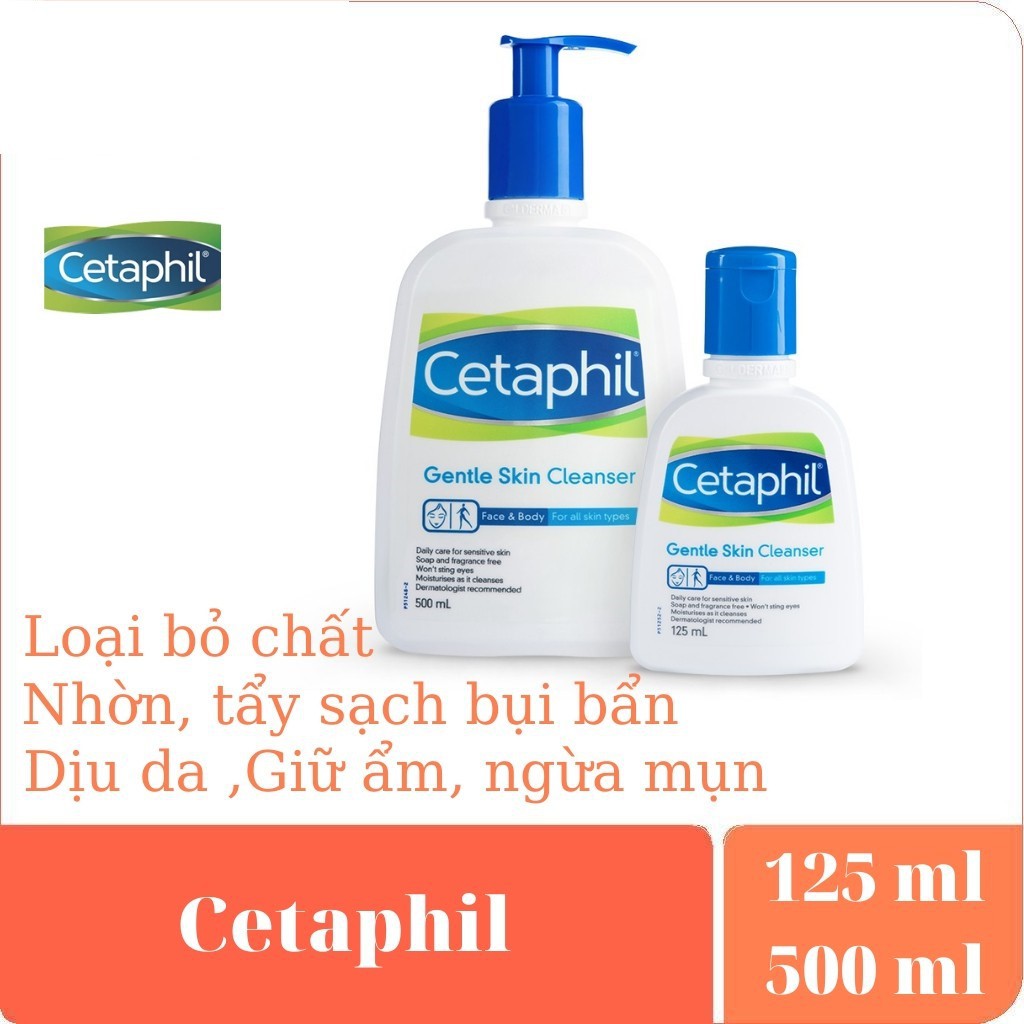 Centaphil Gentle Skin Cleaner - Sữa rửa mặt loại bỏ chất nhờn, tẩy sạch bụi bẩn, dịu da, giữ ẩm, ngừa mụn