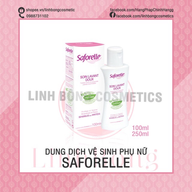 DUNG DỊCH VỆ SINH SAFORELLE SOIN LAVANT DOUX CÁC SIZE