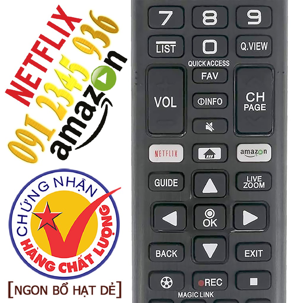 Remote Điều khiển MR600 tivi LG mẫu năm 2015 có Chuột bay có Giọng nói và tặng Pin Magic Remote AN-MR600 Made in KOREA