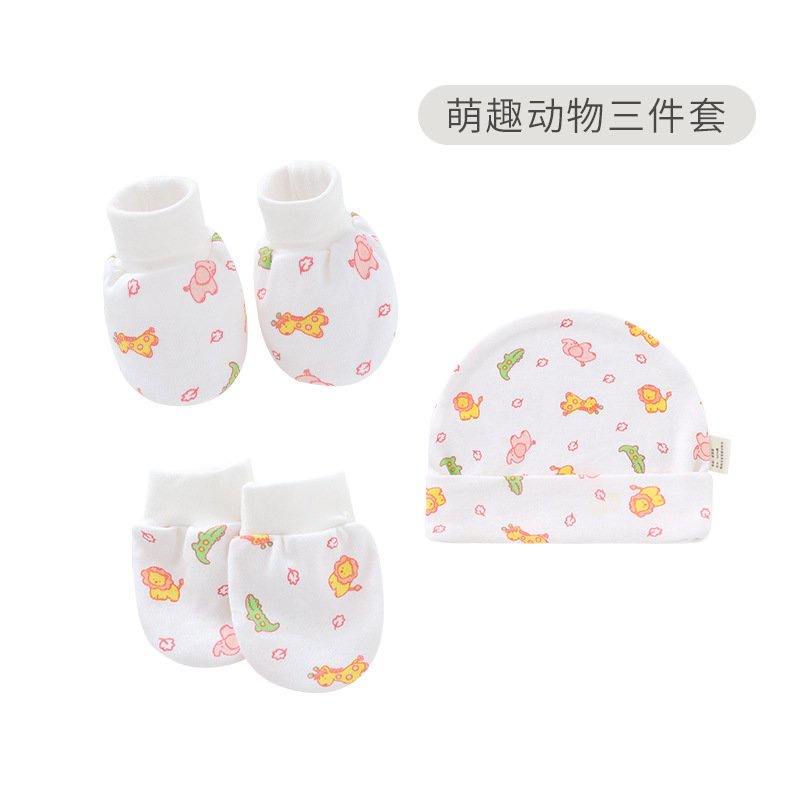 Set Đầy Đủ Mũ + Bao Tay + Bao Chân Hàng Đẹp Cho Bé Sơ Sinh