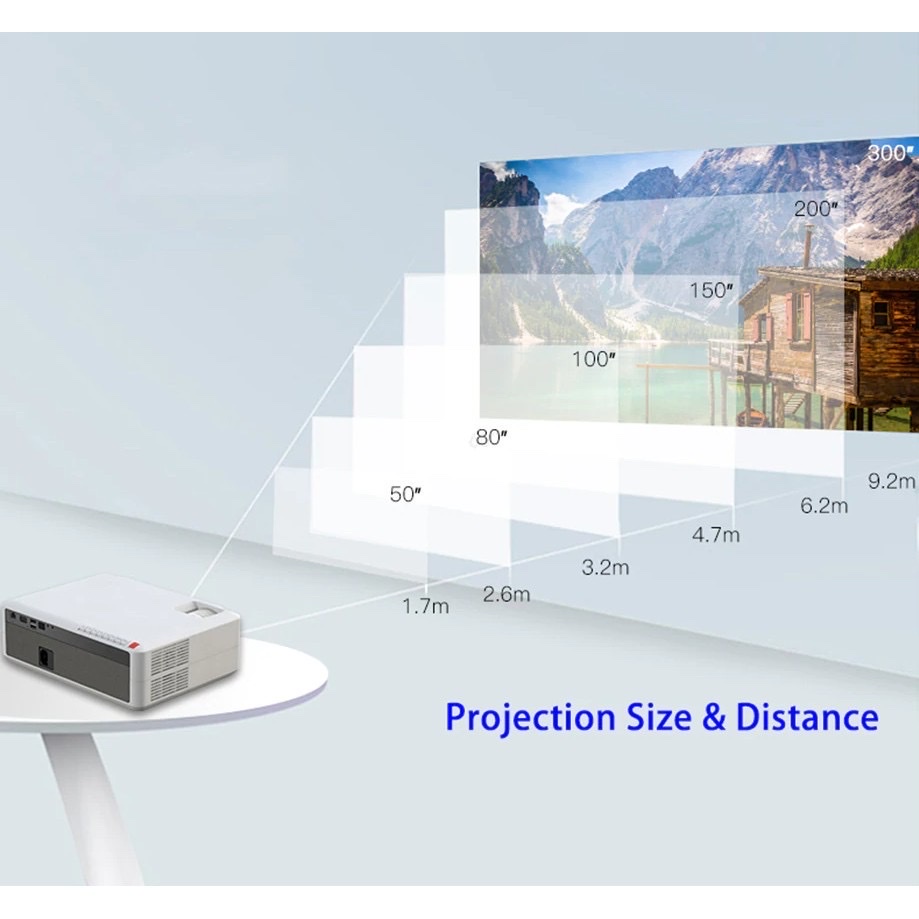 Máy chiếu full hd Akey6 , công suất 150, độ sáng cao, xem phim, bóng đá, gia đình và quán cafe. BH 12 tháng