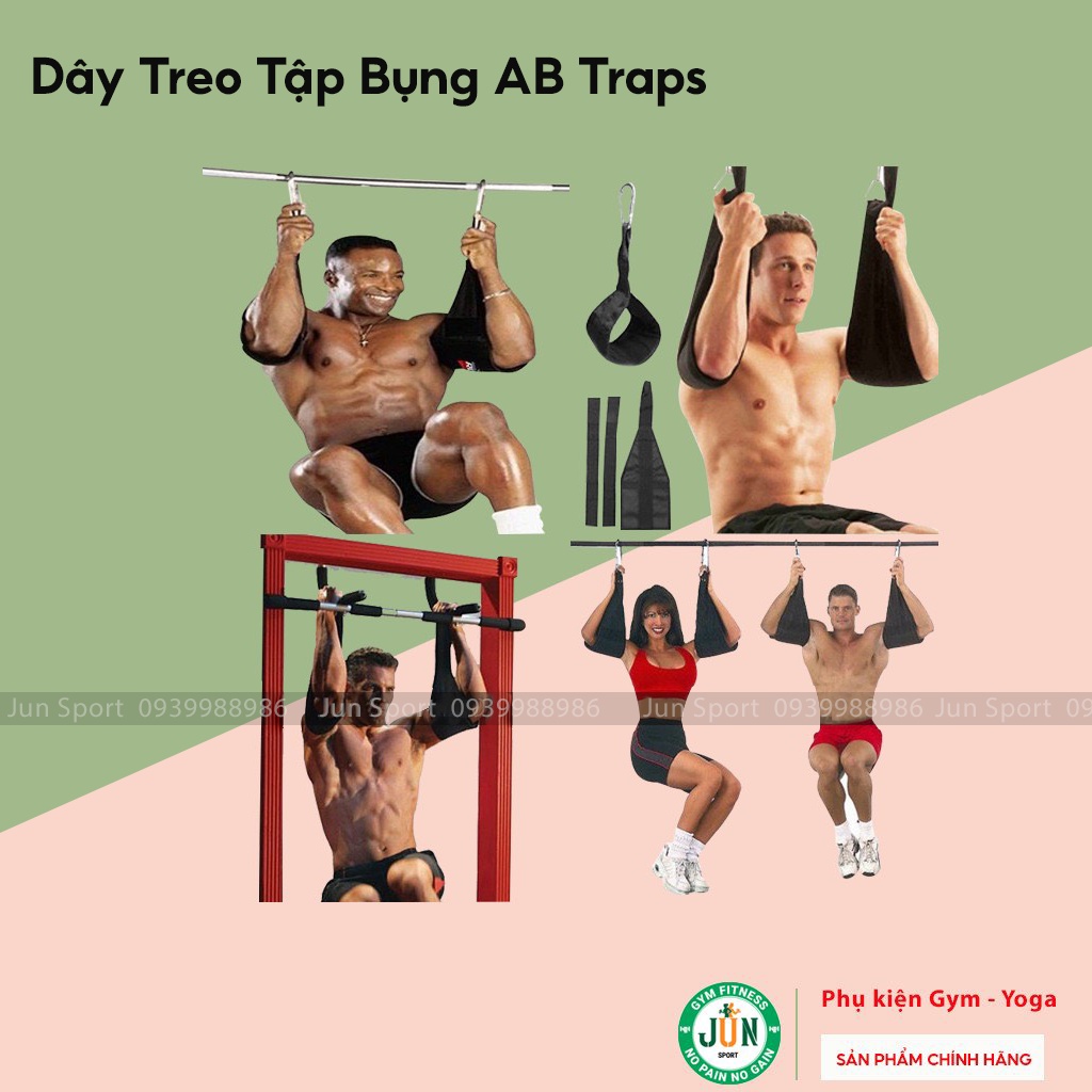 Dây Treo Tập Bụng 6 Múi AB Traps Jun Sport size 46 x 20cm