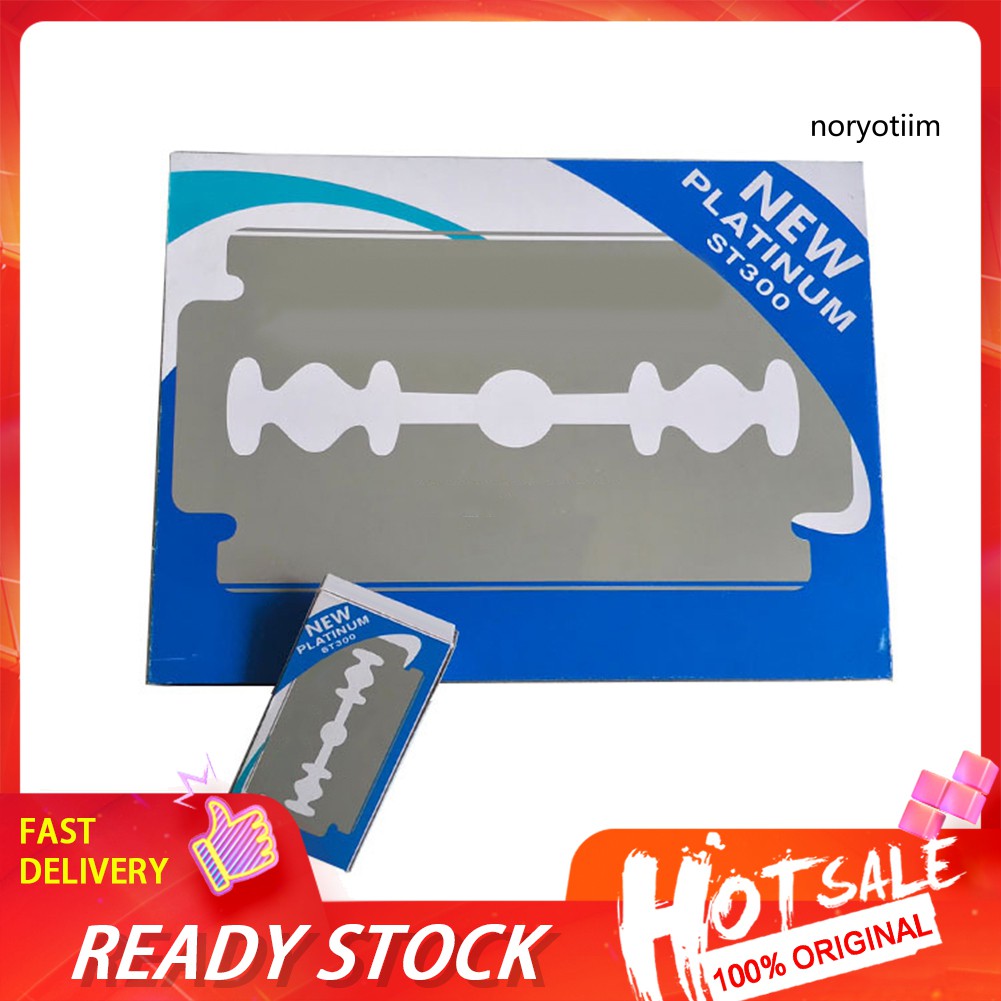 [Hàng mới về] Set 20/50 lưỡi dao lam tỉa lông bằng thép không gỉ chất lượng cao tiện dụng