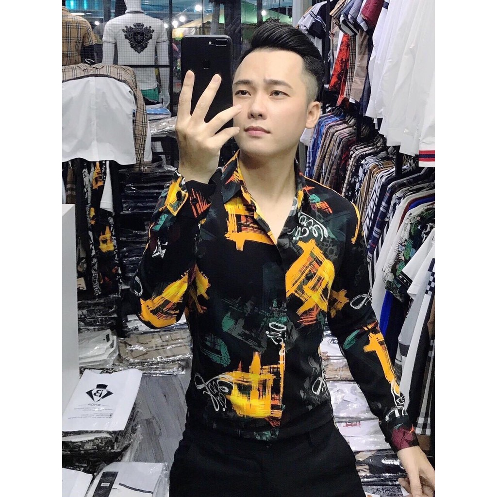 Áo Sơ Mi Nam Vải Lụa Cao Cấp 50