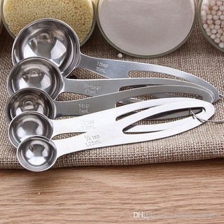 Bộ Thìa Đong Inox 5 Chiếc Đẹp(Đơn vị TSP,ML)