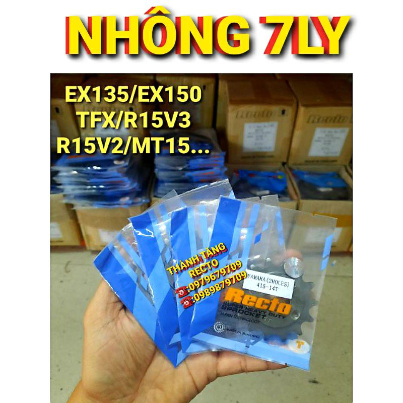 NHÔNG 7LY 415 EXCITER 135/EXCITER 150/TFX/R15V2/R15V3 14T 15T 16T CHÍNH HÃNG