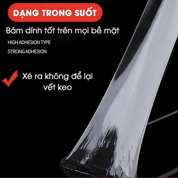 Băng Keo 2 Mặt Siêu Dính Chống Thấm Nước Dài 3 Mét - LAVITA