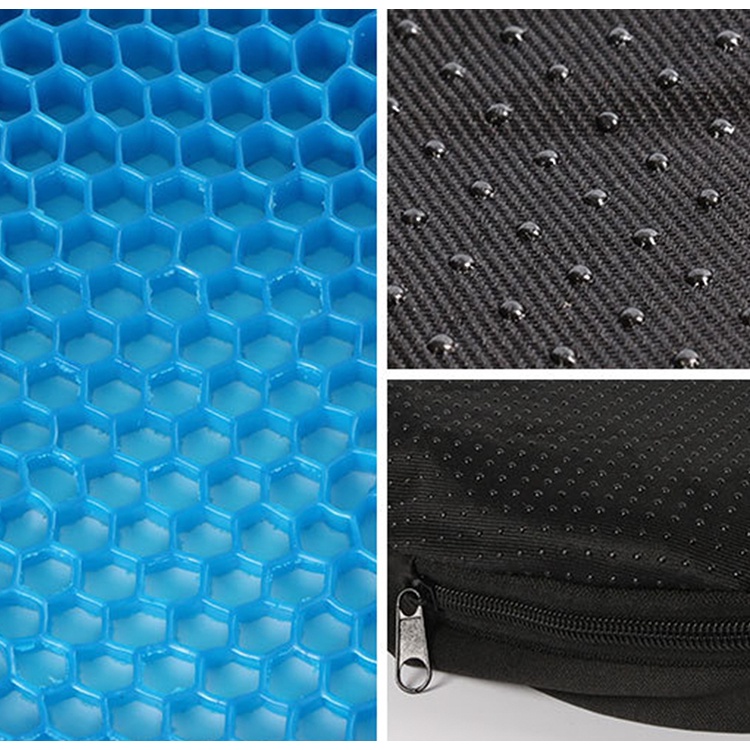Đệm Ngồi 3D Silicon 2 Lớp Tổ Ong Lót Ghế Thoáng Khí - Đệm Ngồi Văn Phòng, Xe Hơi Chống Đau Mỏi Lưng