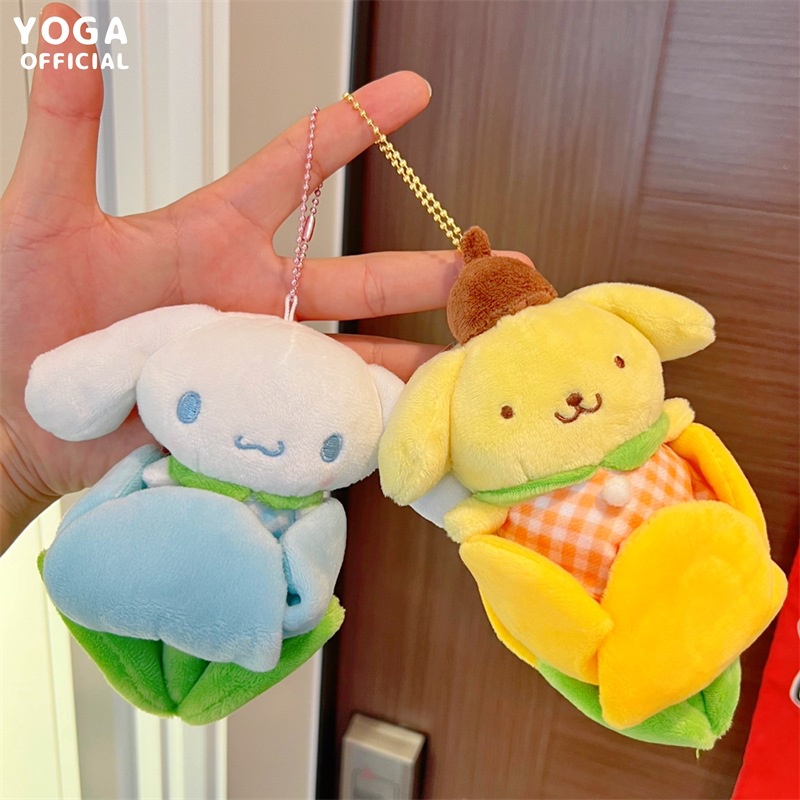 SANRIO Búp Bê Nhồi Bông Hình Hoa Tulip Dễ Thương Cho Bé