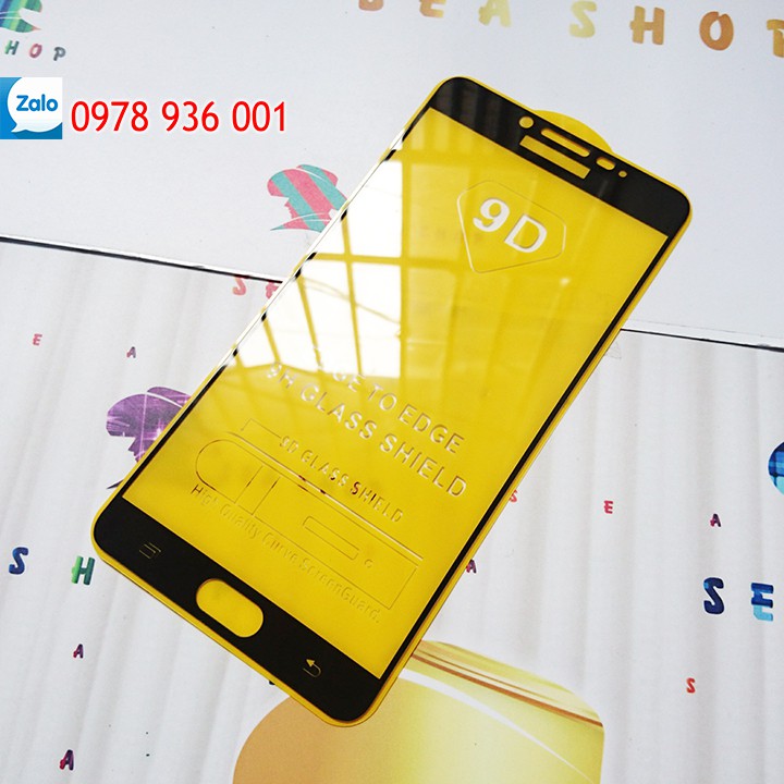 Bộ 2 Kính cường lực 5D Samsung Galaxy C9 Pro  full màn hình / Kính cường lực C9 Pro tràn màn hình