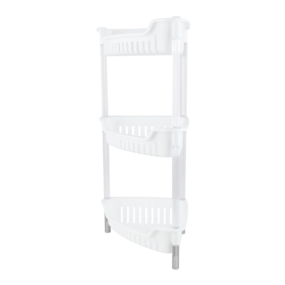 HomeBase KEYWAY Kệ nhựa góc 3 tầng AE283 W30.7xD19.5xH31.4cm