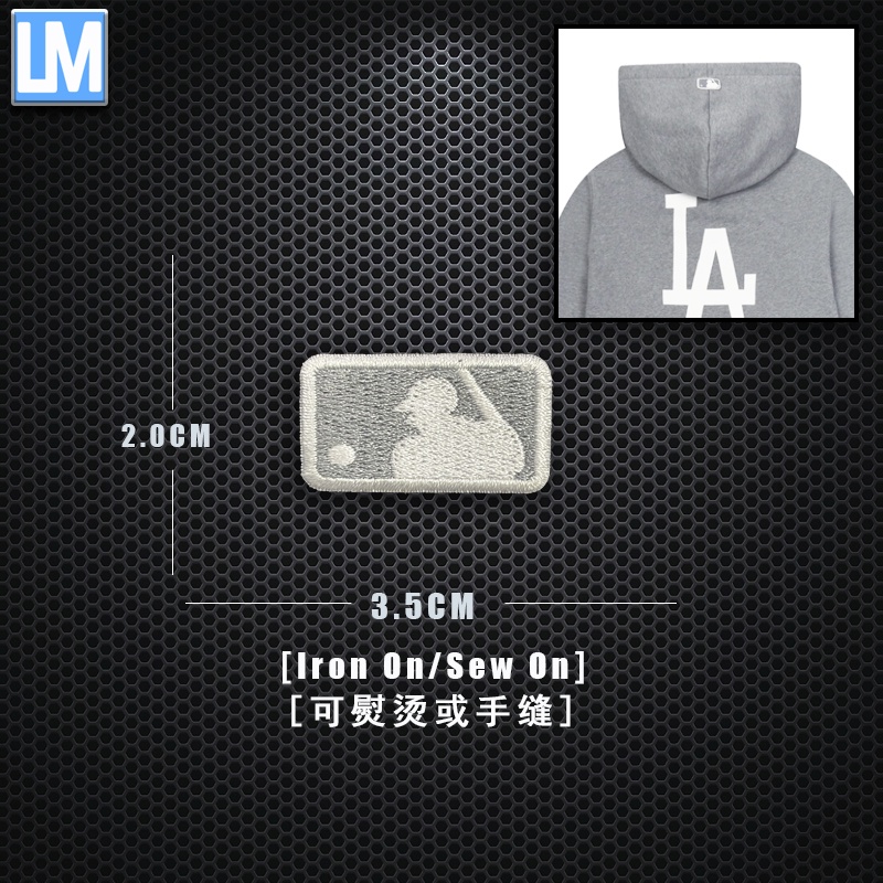 Miếng Dán Ủi Quần Áo Thêu Chữ Mlb Cá Tính