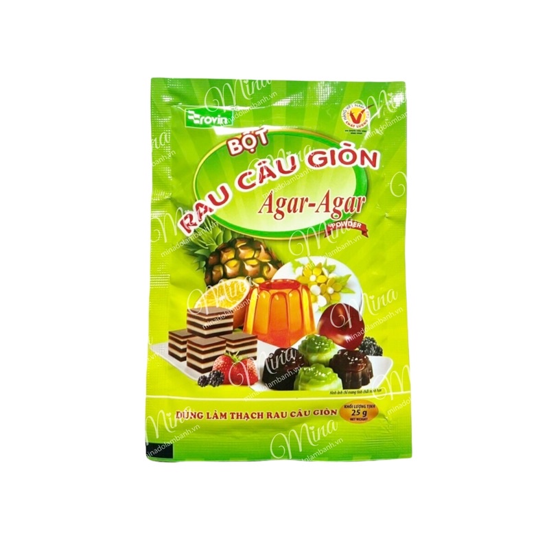 Bột Rau Câu/Thạch Rau Câu Giòn Agar Hoàng Yến gói 25g