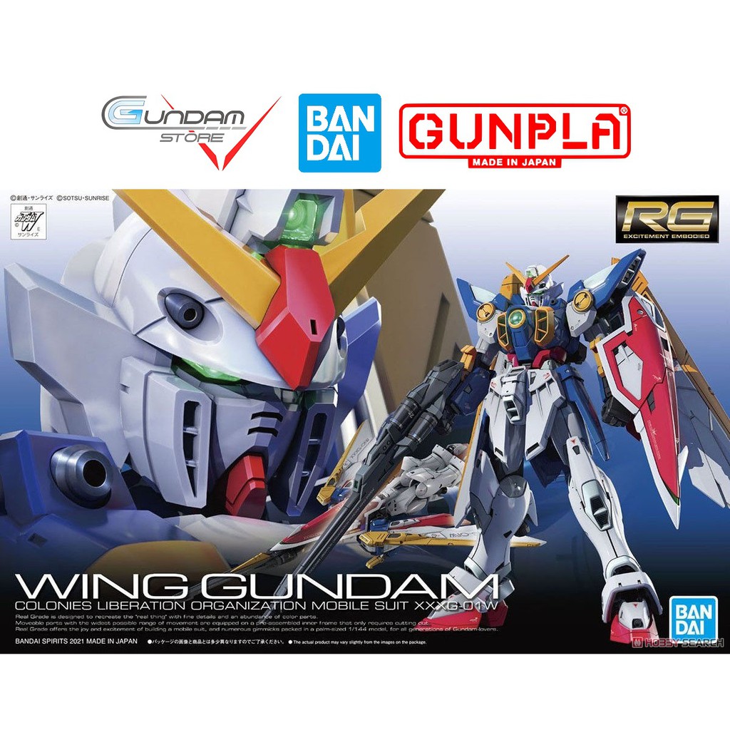 Mô Hình Lắp Ráp RG Wing Gundam TV Version Endless Waltz Bandai 1/144 Đồ Chơi Anime Nhật