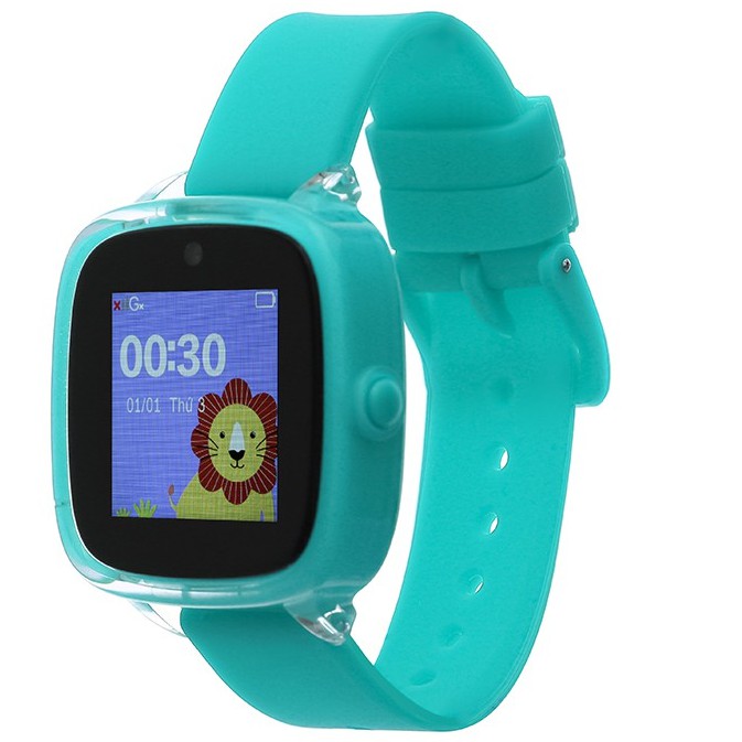Đồng hồ thông minh trẻ em Oaxis MyFirst Fone D2 Xanh có định vị GPS màn hình IPS 1.3&quot; - Chính hãng BH 12 tháng