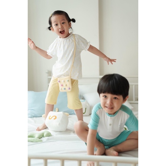 NOUS KID Bộ cộc tay size đại cho bé trai thương hiệu NOÛS từ 2 đến 6 tuổi