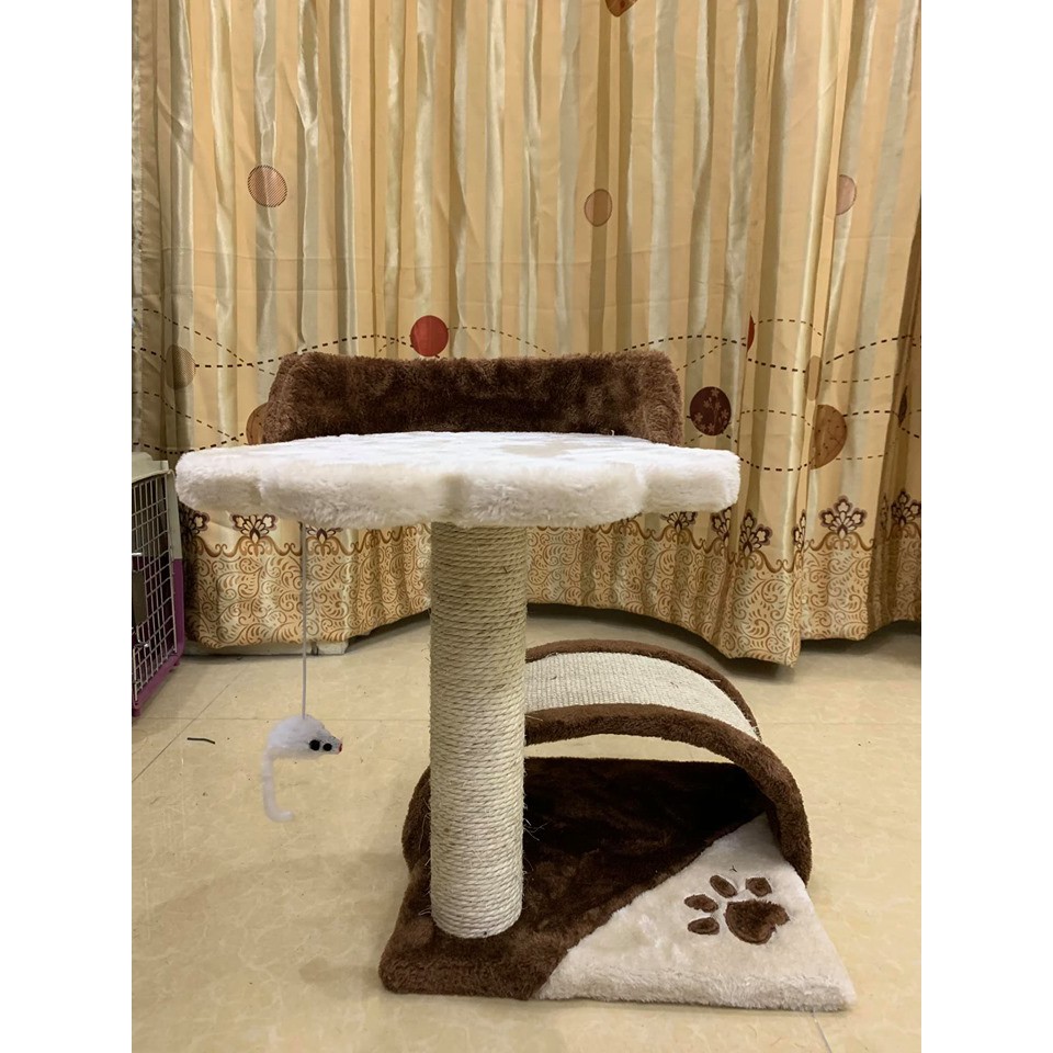 CATTREE 2 tầng , nhà cây , trụ cào móng cho mèo