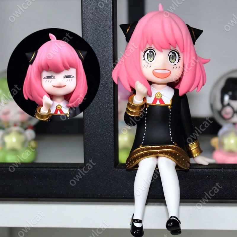 Figure Spy X Family Anya Forger Anime Ver.15-18cm Test Subject "007" Telepath 2-set Face Facial Expressions Yor Loid Bond Packed in Box Model Mô Hình Nhân Vật Phim Hoạt Hình