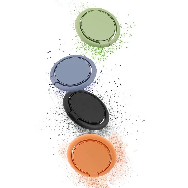 Giá đỡ nhẫn kim loại xoay 360 độ hình tròn siêu mỏng đa năng thích hợp cho điện thoại thông minh iphone &amp; Android