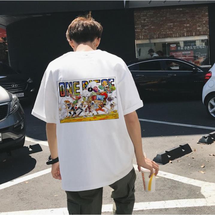 (SALE) Free Ship Áo Thun Tay Lỡ Unisex One Piece Mùa Đông Siêu Ngầu