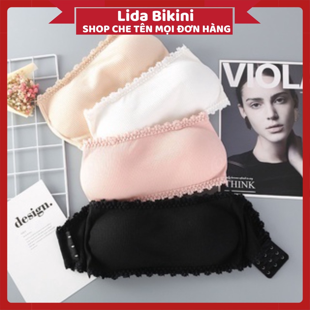 Áo Lót Nữ - Áo Bra Nữ cup ngực không dây phối viền ren điệu đà sexy quyến rũ DAN STORE MÃ 7703