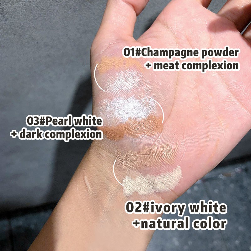 [Hàng mới về] Bút che khuyết điểm hỗ trợ tạo khối bắt sáng thiết kế hai đầu chống thấm nước tiện dụng