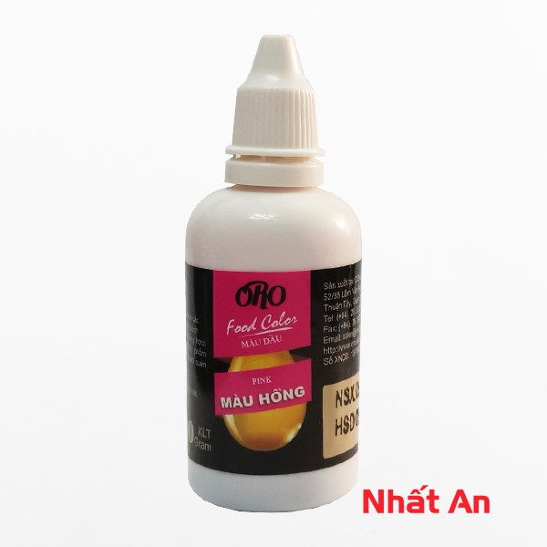 Màu nước thực phẩm Hồng ORO 50gr