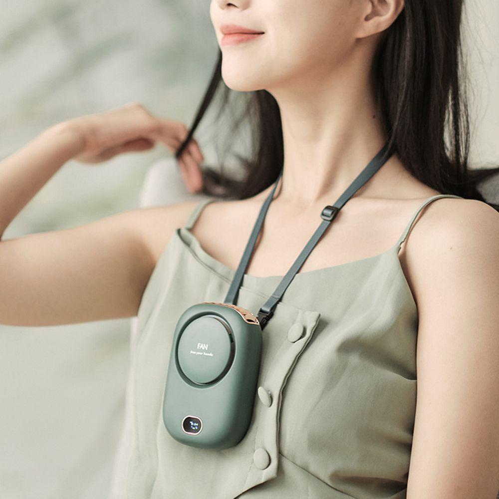BTLIMER Quạt Đeo Cổ Không Cánh 3 Tốc Độ Có Thể Sạc Lại Bằng Cổng USB