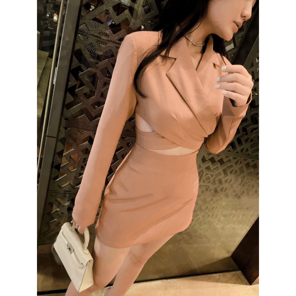 SÉT CROP VEST DÂY CHÉO EO + CHÂN VÁY