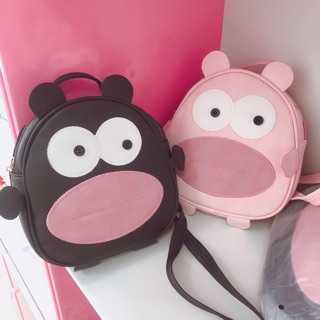 Balo mắt lồi 2 màu đen/hồng