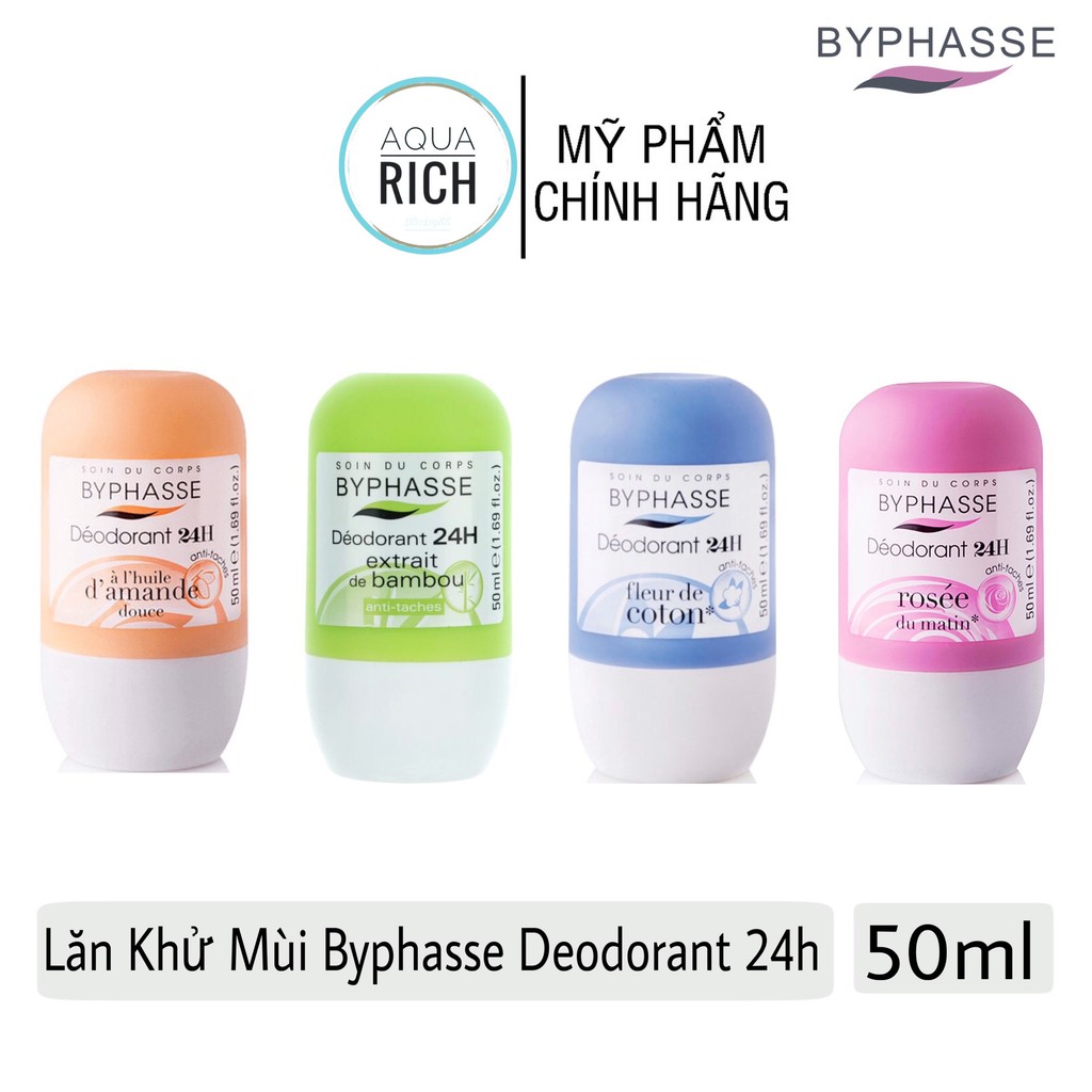 Lăn Khử Mùi Byphasse Deodorant 24h Roll On - 50ml