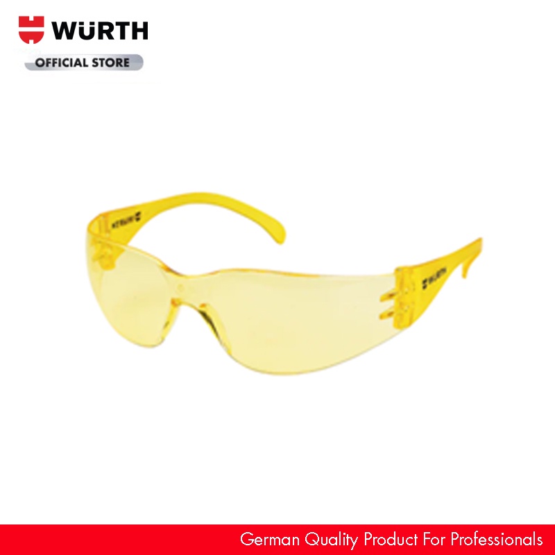 Wurth Kính Bảo Hộ Màu Đen Hoặc Vàng Hoặc Trong Suốt Safety Glasses As/Nzs1337 Pc Clear Or Yellow