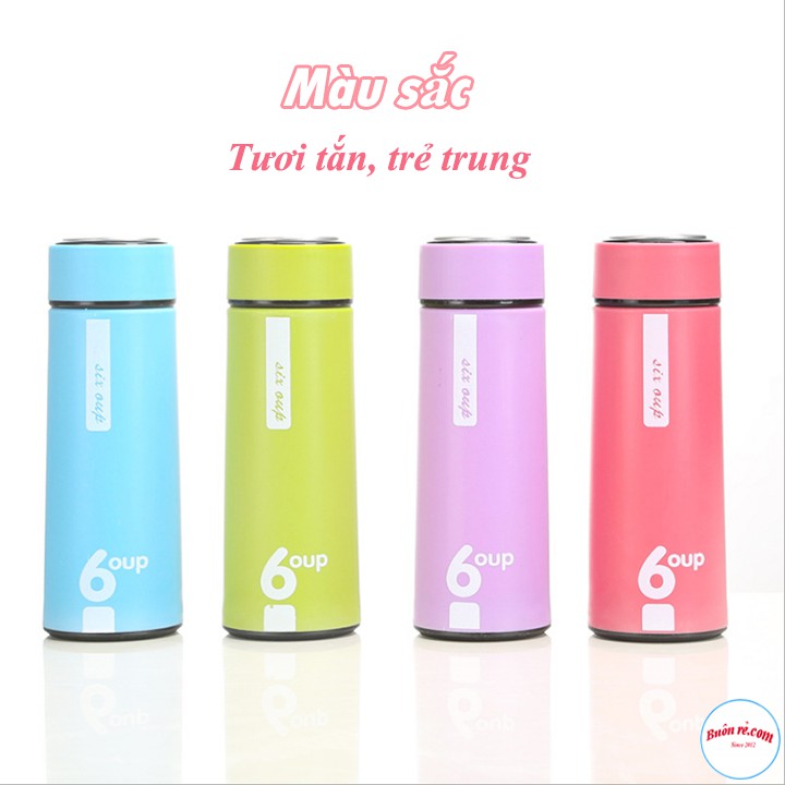 Bình Đựng Nước Giữ Nhiệt Lõi Thủy Tinh Thể tích 350ml - br00412