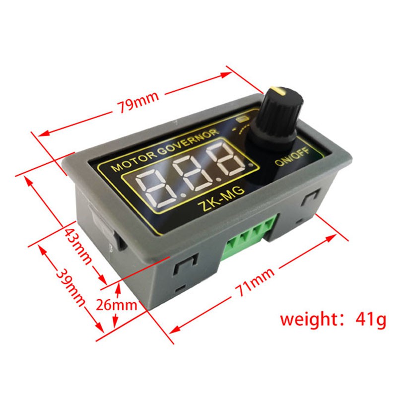 1 Mạch Điều Khiển Tốc Độ Động Cơ ZK-MG DC 5-60V DC PWM Màn Hình Hiển Thị Số 12A