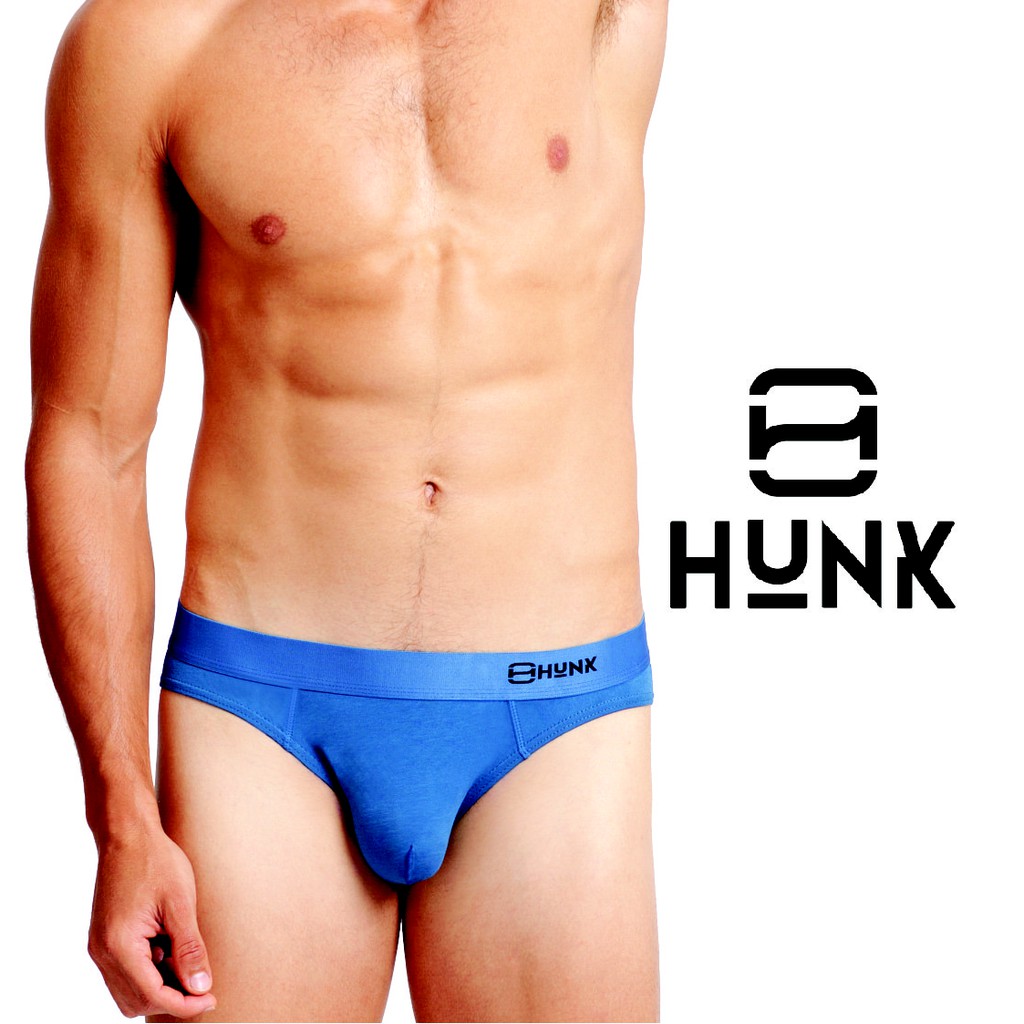 Quần lót nam Hunk anatomic brief xanh biển gỗ tre Úc - Thiết kế dạng túi Kangaroo độc đáo