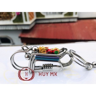 Móc khoá thủ công tỳ hưu đỏ