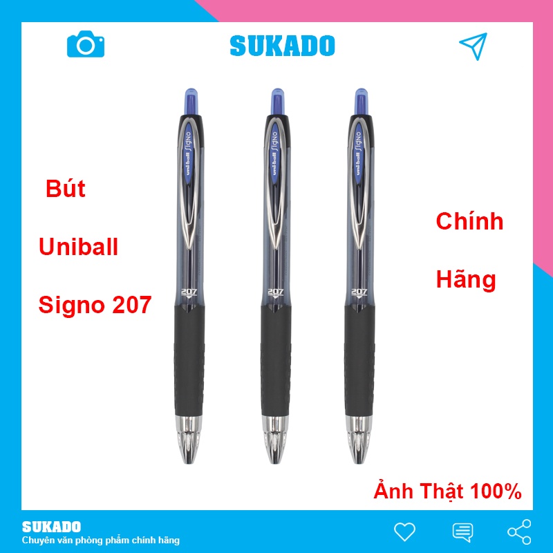 Bút gel Uniball Signo 207 nhiều màu đầu Bút 0.5mm SUKADO