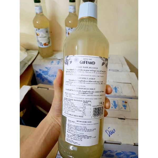 Siro Dừa Giffard chai 1000ml