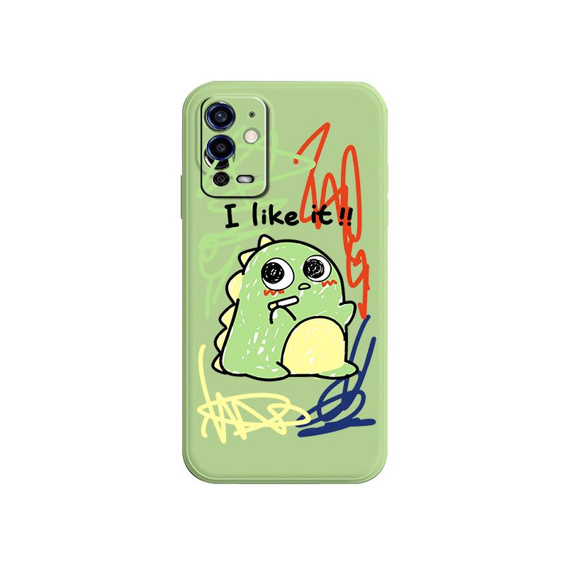 Ốp điện thoại silicon mềm chống rơi họa tiết hoạt hình thích hợp cho OPPO A55 4G