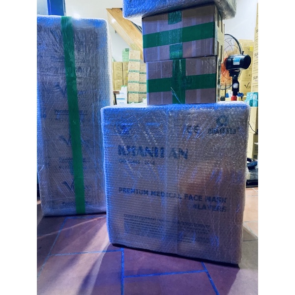 Thùng 50 hộp khẩu trang y tế Khánh An 4 lớp kháng khuẩn