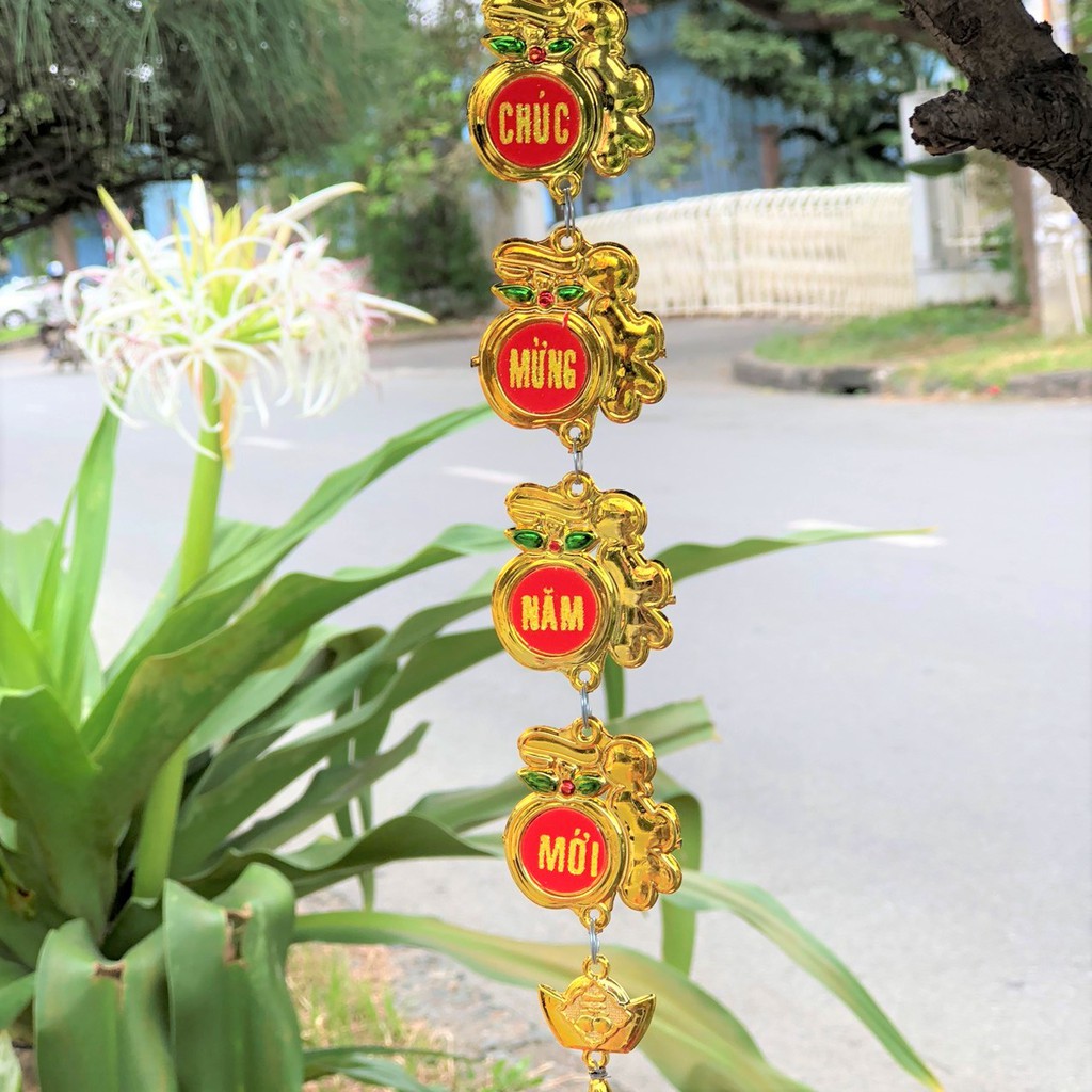 Dây treo trang trí tết chữ phúc vàng A35