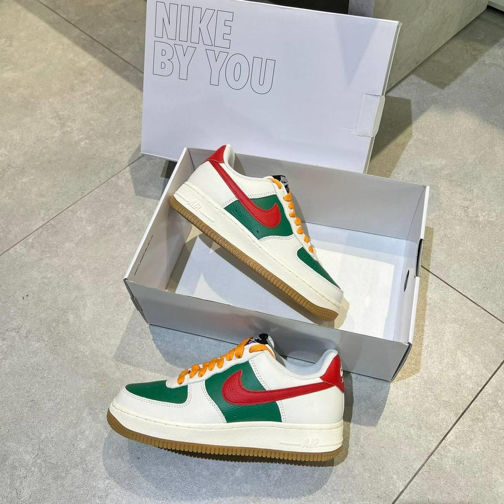 GIÀY NIKE AIR FORCE 1 CUSTOM GUCCI LOW BY YOU WHITE GREEN CUST - 15784
