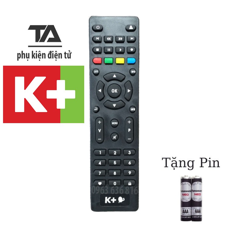 [FREESHIP 50K] ✔ REMOTE ĐIỀU KHIỂN ĐẦU THU K+ HD  - CHÍNH HÃNG