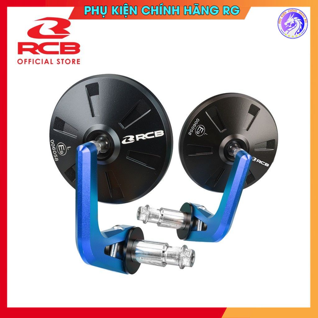 Kính chiếu hậu gắn gù thời trang RCB S6 BAR gương xe máy kiểu cực chất hàng chính hãng full hộp