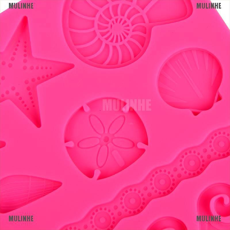 Khuôn Silicone Tạo Hình Làm Bánh Hình Sóng Biển DIY