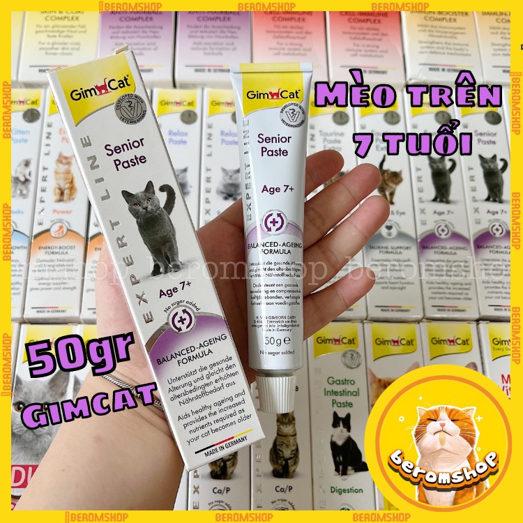GEL GIMCAT SENIOR PASTE CHO MÈO GIÀ TRÊN 7 TUỔI 50G NHẬP ĐỨC GIÁ CỰC RẺ